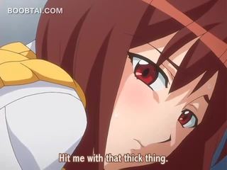 Simpatik anime shkollë lassie provë dhe qirje penis