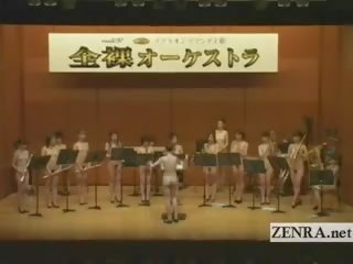 Γυμνιστής/γυμνίστρια ιαπωνικό av αστέρια σε ο stark γυμνός orchestra