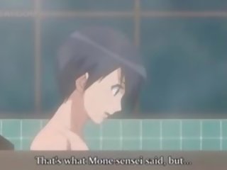 Hentai kjønn video med naken par knulling i bad