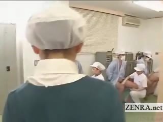 Subtitled riietes naine paljaste meestega jaapan kondoom laboratory käsitöö teadustöö