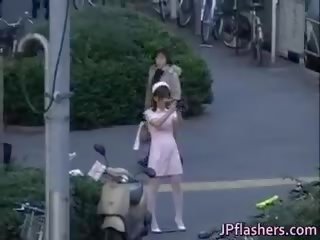 Naughty Asian adolescent Is Pissing In Public Part4